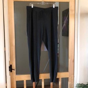 Jjill charcoal gray fleece lounge pants